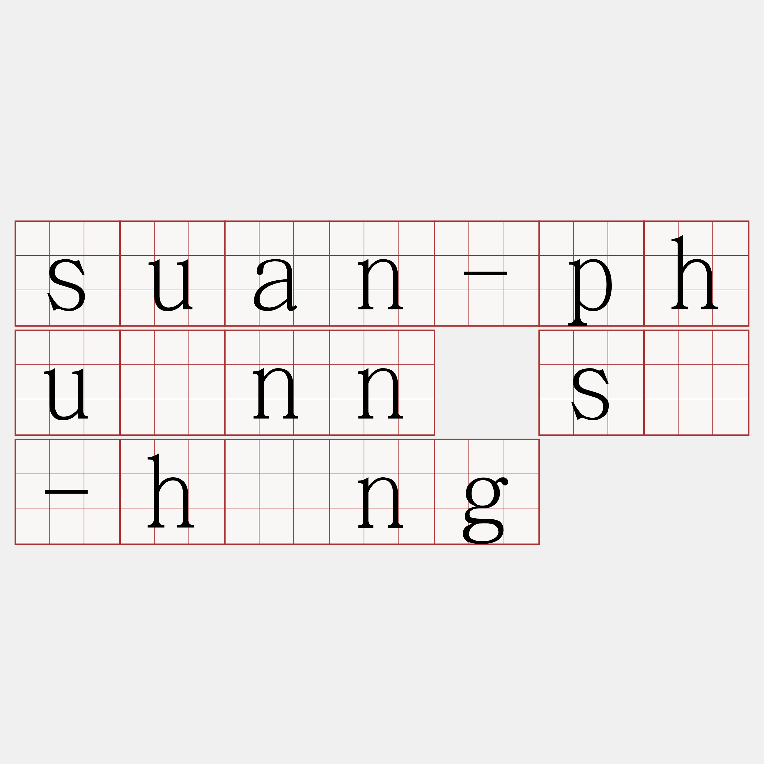 suan-phuànn sí-hîng